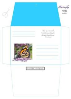 Butterfly Stationery Set-Envelope