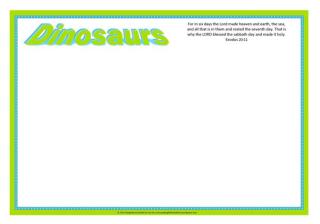 Dinosaur Frame to jazz up your coloring pages A4
