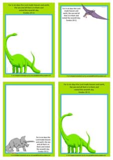 Dinosaur Free Printable Notepaper for Kids