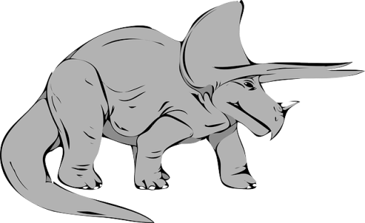dinosaur-grey triceratops
