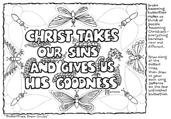 1 Thessalonians 5.10 Christ takes our sins and gives us His goodness