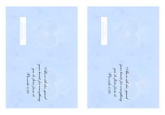 FREE Bible Note Cards; Proverbs 4.23 in soft swirly blue