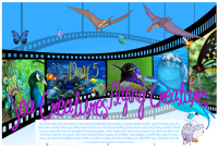 Let there be sea creatures and flying creatures - Creation Day 5 free printable Bible poster for kids