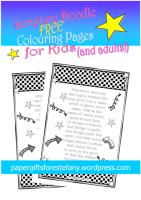 Scripture Doodle colouring page for kids Philippians 2:10-11 free printable
