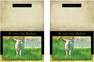 Psalm 23; Shepherd's Psalm; Bible Note Cards; free printable