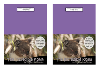 FREE Koala Note Cards on purple background with Bible verse from Psalm 13:5; free printable