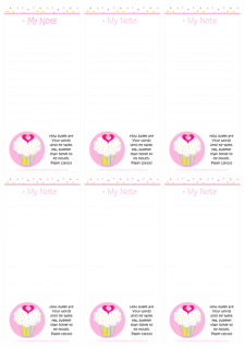FREE mini to do list featuring pink and white cupcake with sprinkles, a tiny gold star and pink hearts; Bible verse from Psalm 119:103; free printable