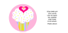 FREE Bible poster featuring pink and white cupcake with sprinkles, a tiny gold star and pink hearts; Bible verse from Psalm 119:103; free printable