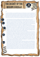 The Secret of the Missing Scrolls; fun Bible adventure theme for kids about the Dead Sea Scrolls; stationery and free sample letter; free printable