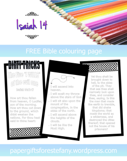 FREE Scripture Doodle - Isaiah 14; free printable