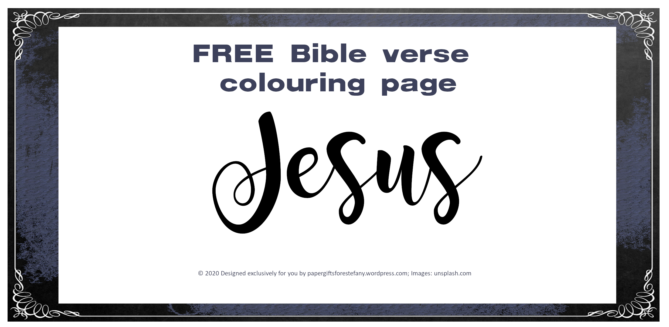 John 3:17-19 ~ FREE Scripture Doodle