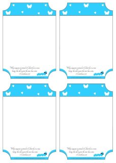 FREE Butterfly notepaper; butterflies and hearts on blue and white background; free printable