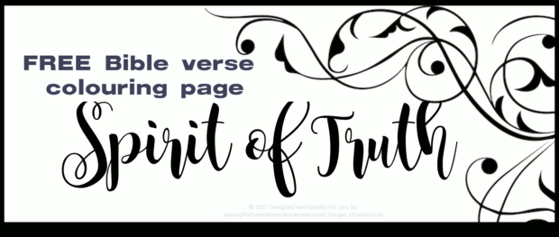 The Spirit of Truth ~ FREE Scripture Doodle
