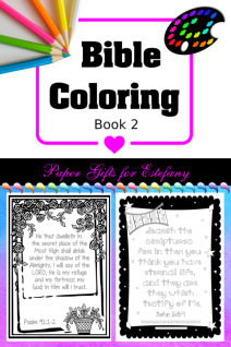 Bible Coloring - Book1; free Bible verse colouring pages