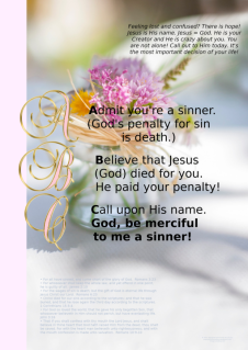FREE ABCs of Salvation Poster; Flower Jar; free printable